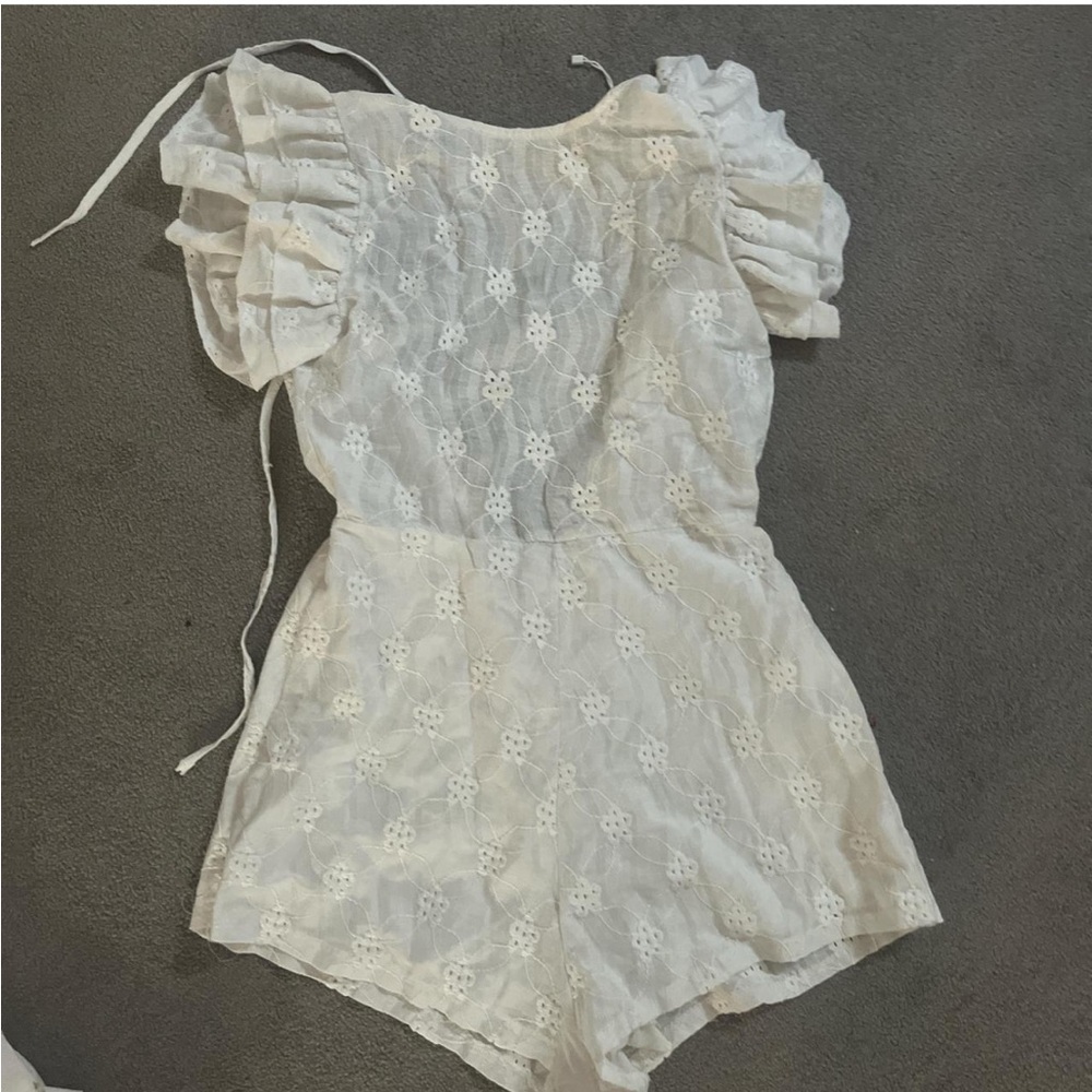 Zara Terez Ivory Floral Romper